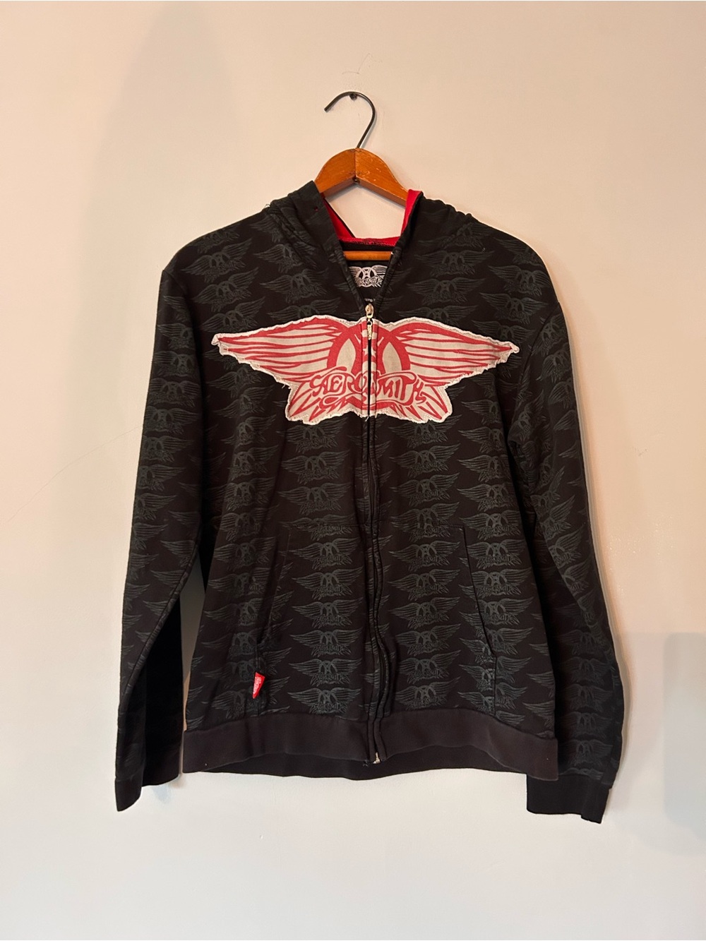 Aerosmith - 2010 Ragdoll Rockin Zip Hoodie Medium Y2K Womens